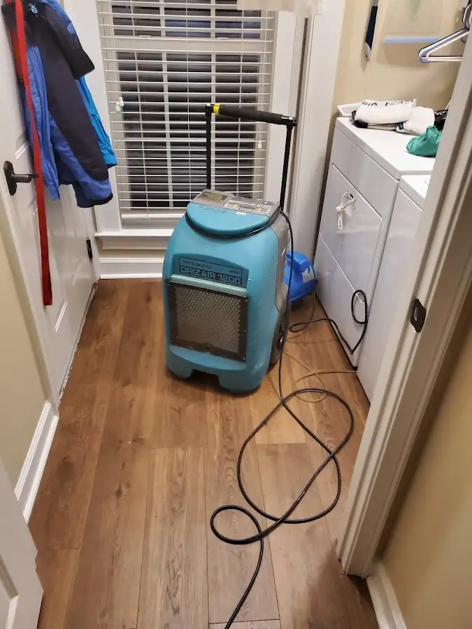 Commercial dehumidifier deployed for Flood Damage Cleanup in Caledonia